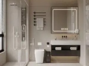  浴室柜与镜柜的“干湿分离”精细化收纳