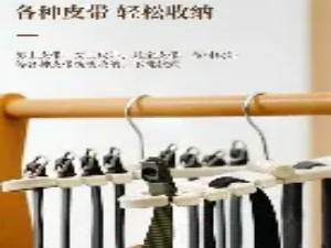 围巾、皮带、领带等长条状服饰配件的“垂直悬挂”收纳术