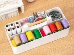 手工缝纫与针线工具的“一体化工作站”收纳