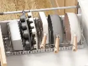 烘焙用品与模具的“分类叠放”专项收纳